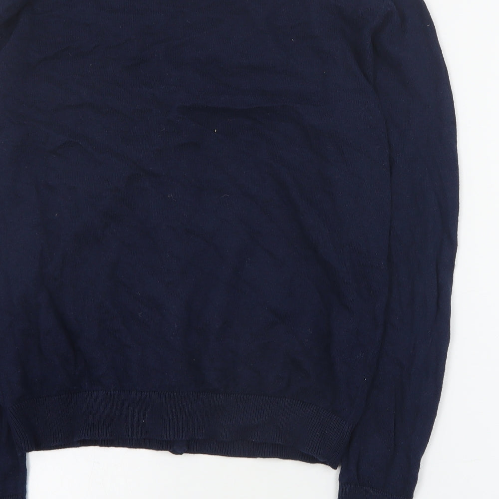 Primark Womens Blue V-Neck  Cotton Cardigan Jumper Size M
