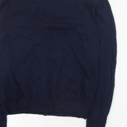 Primark Womens Blue V-Neck  Cotton Cardigan Jumper Size M