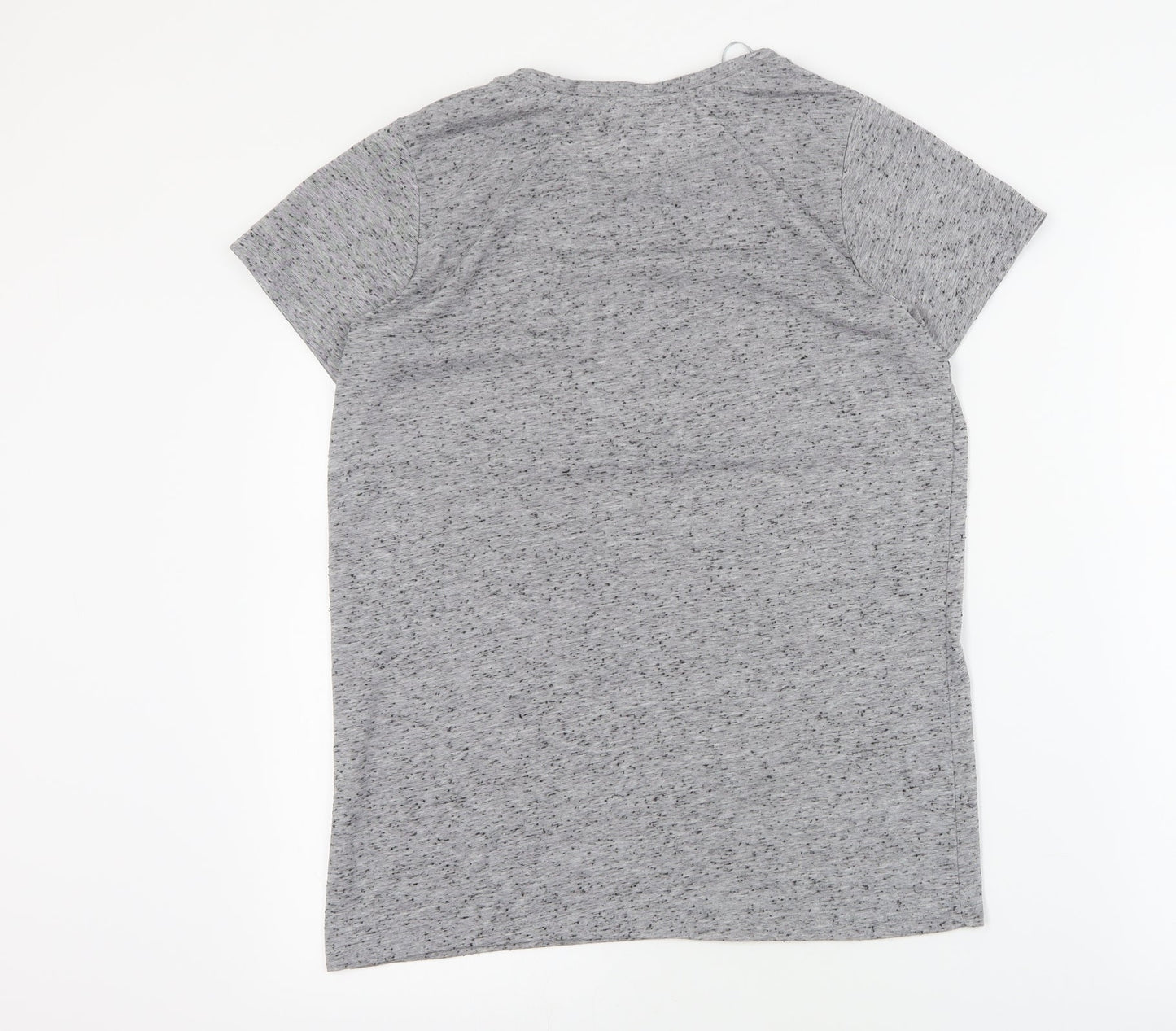 Primark Womens Grey  Polyester Basic T-Shirt Size 6 Round Neck