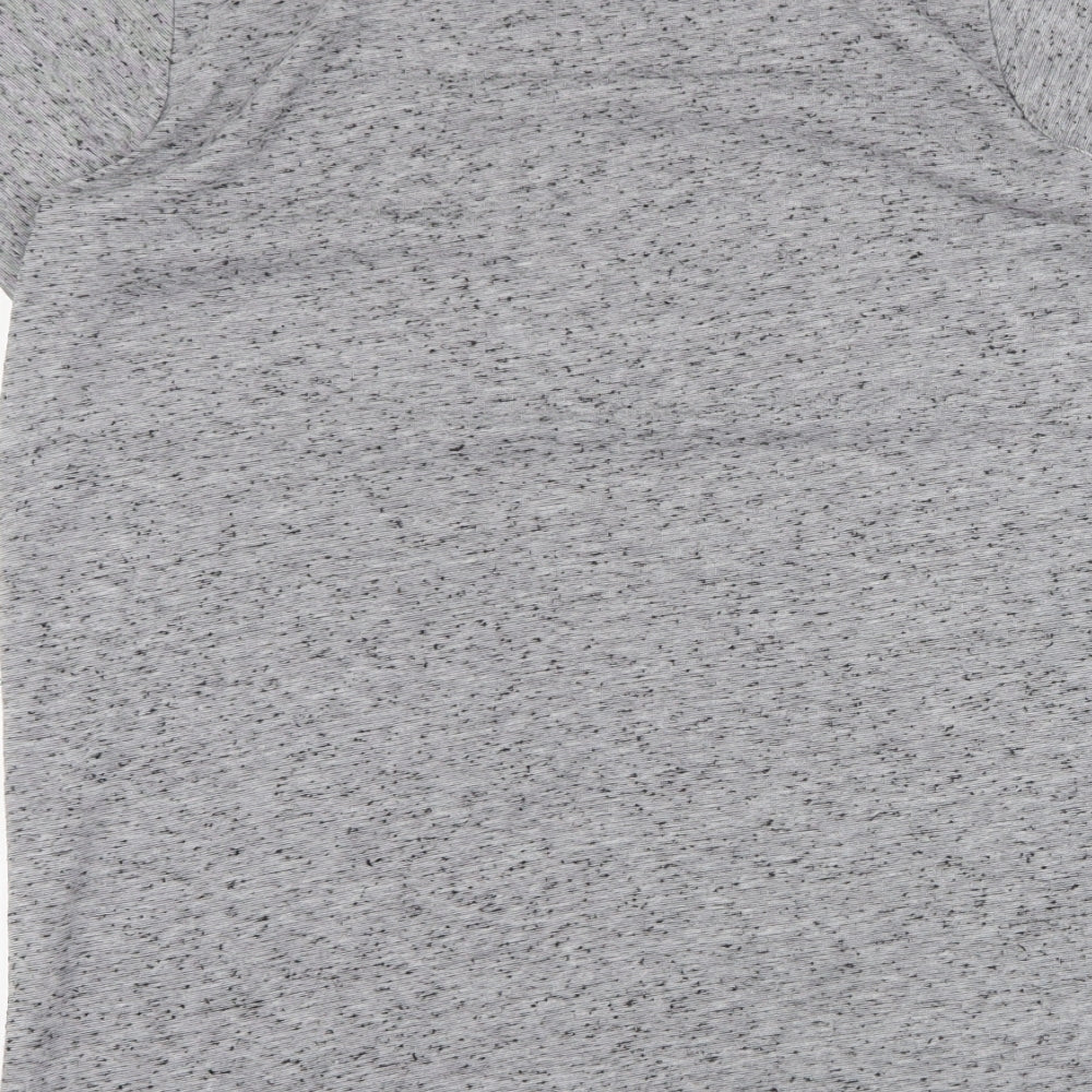 Primark Womens Grey  Polyester Basic T-Shirt Size 6 Round Neck