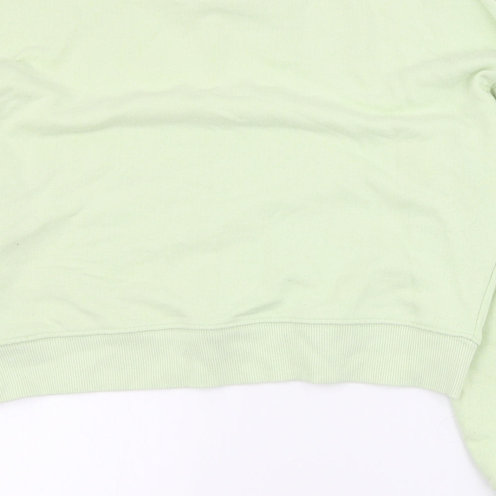 Womens UK Size S Pull & Bear Green Pullover Sweatshirt