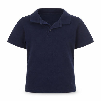 Trutex Boys Blue  Polyester Basic Polo Size 5-6 Years Collared Button