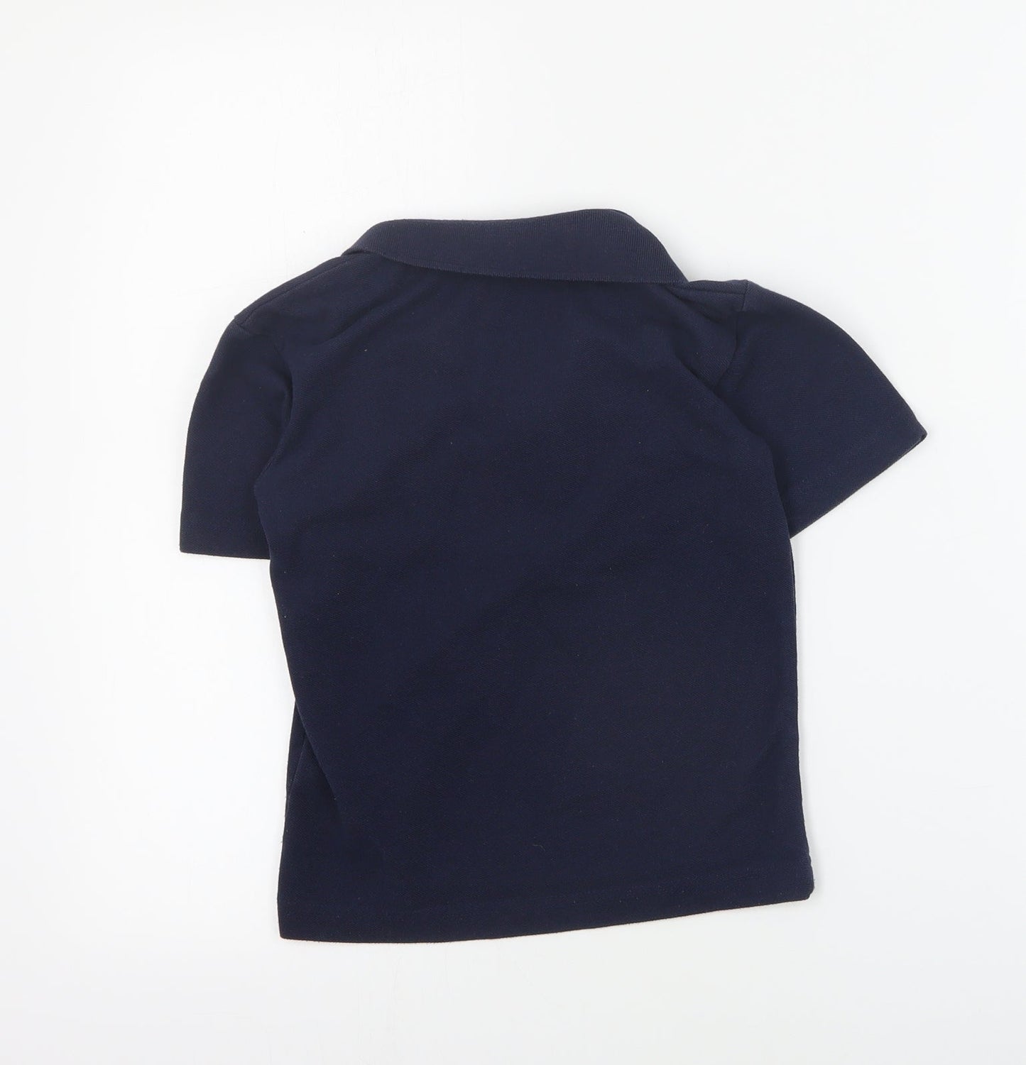 Trutex Boys Blue  Polyester Basic Polo Size 5-6 Years Collared Button