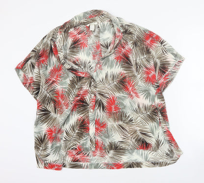 Womens UK Size 8 H&M Red Basic Blouse