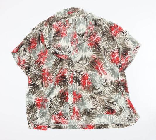 Womens UK Size 8 H&M Red Basic Blouse