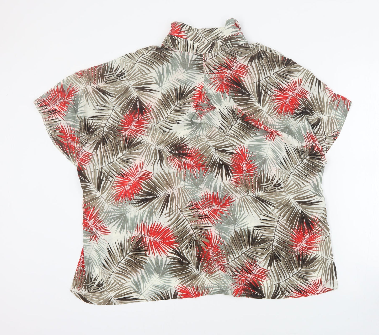 Womens UK Size 8 H&M Red Basic Blouse