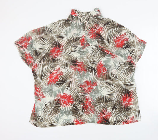 Womens UK Size 8 H&M Red Basic Blouse