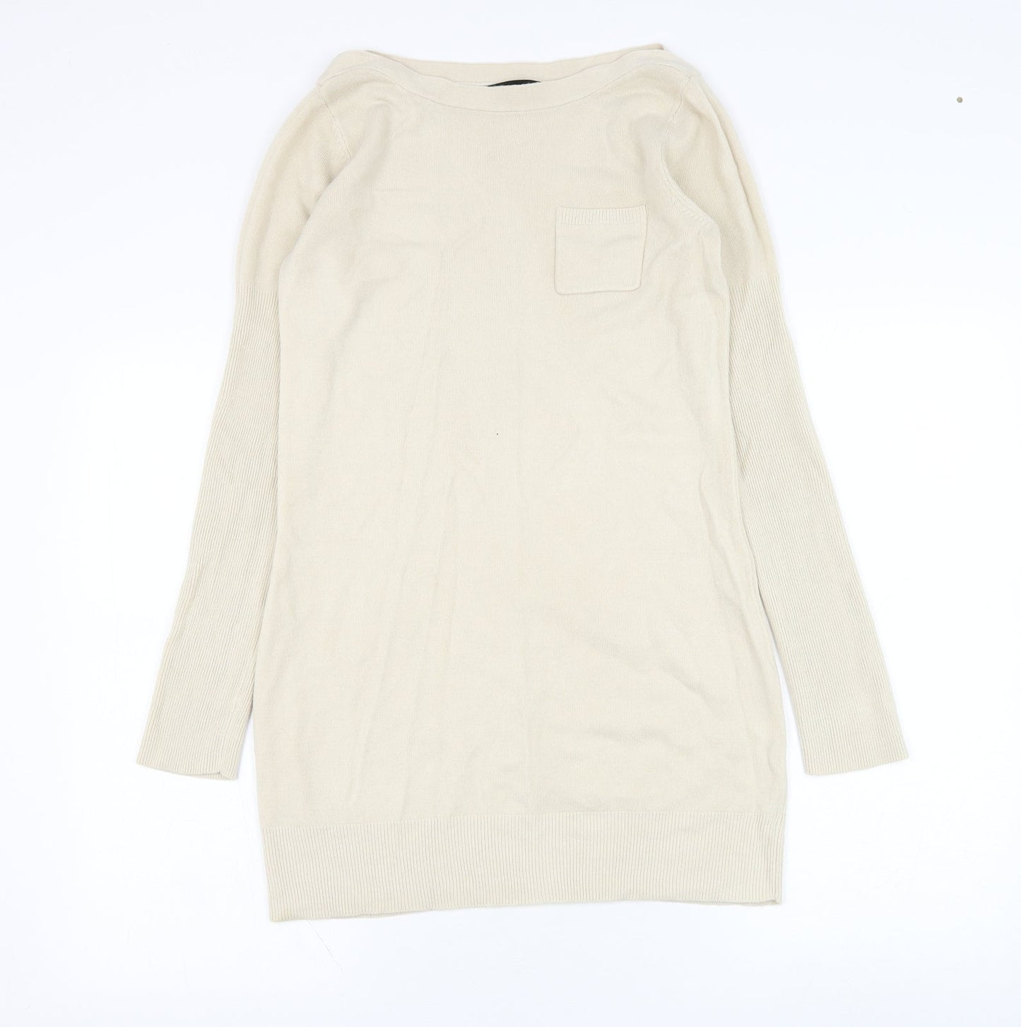 Womens UK Size 10 Dorothy Perkins Beige Pullover Jumper