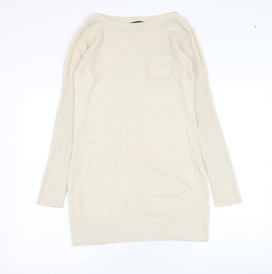 Womens UK Size 10 Dorothy Perkins Beige Pullover Jumper