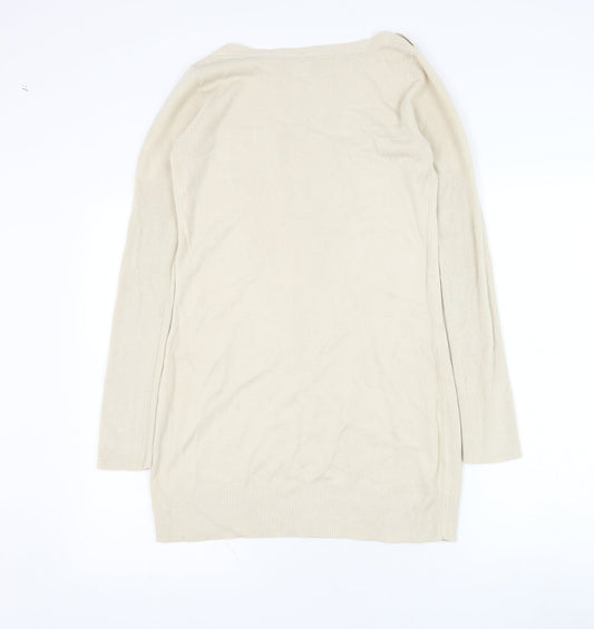 Womens UK Size 10 Dorothy Perkins Beige Pullover Jumper