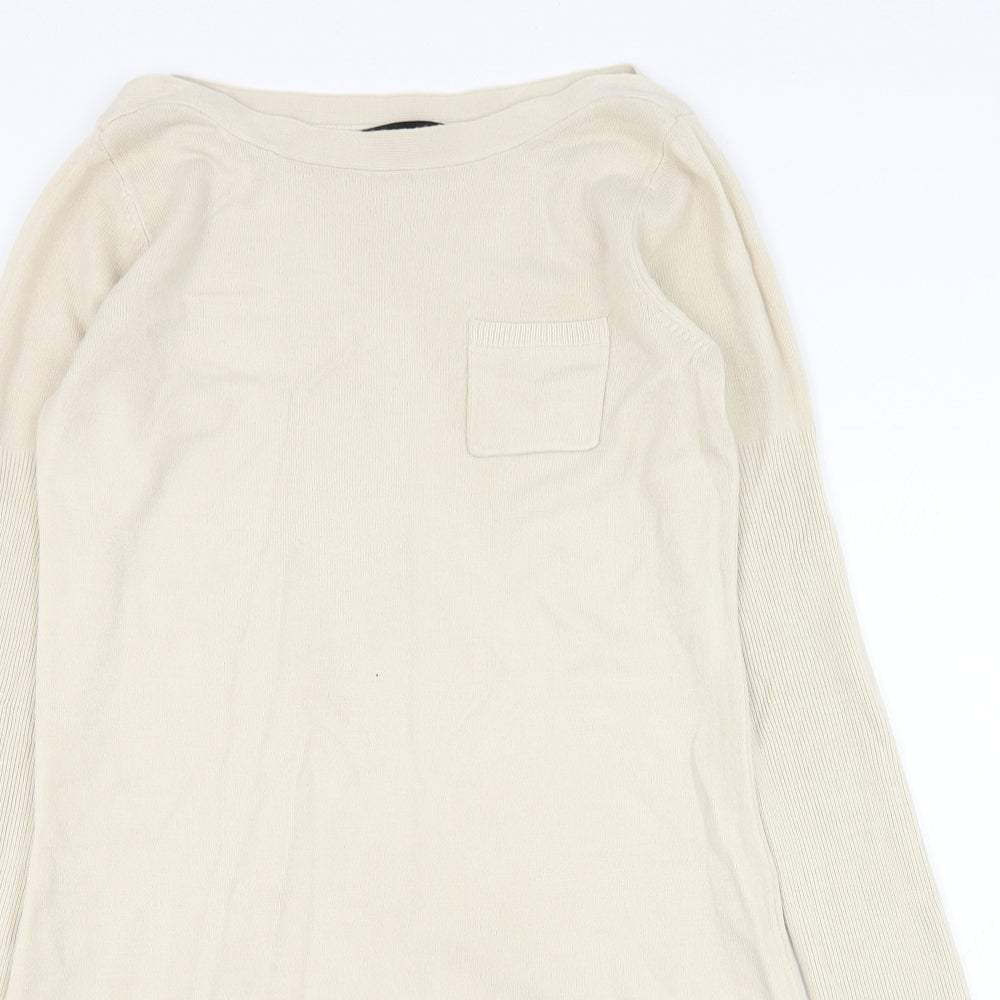 Womens UK Size 10 Dorothy Perkins Beige Pullover Jumper