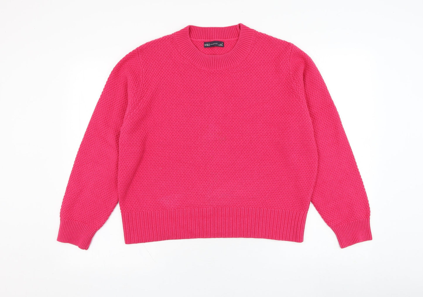 Womens UK Size 16 Marks and Spencer Pink Pullover Jumper