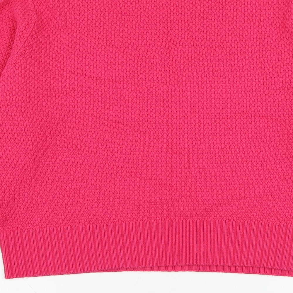 Womens UK Size 16 Marks and Spencer Pink Pullover Jumper