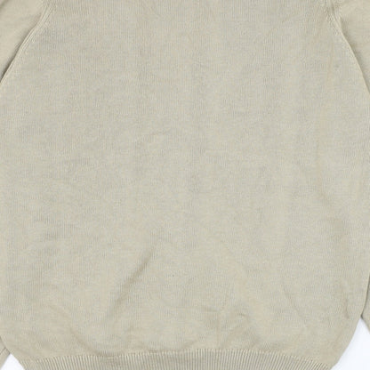 Campsite OF Scotland Womens Brown V-Neck  Polyester Cardigan Jumper Size S