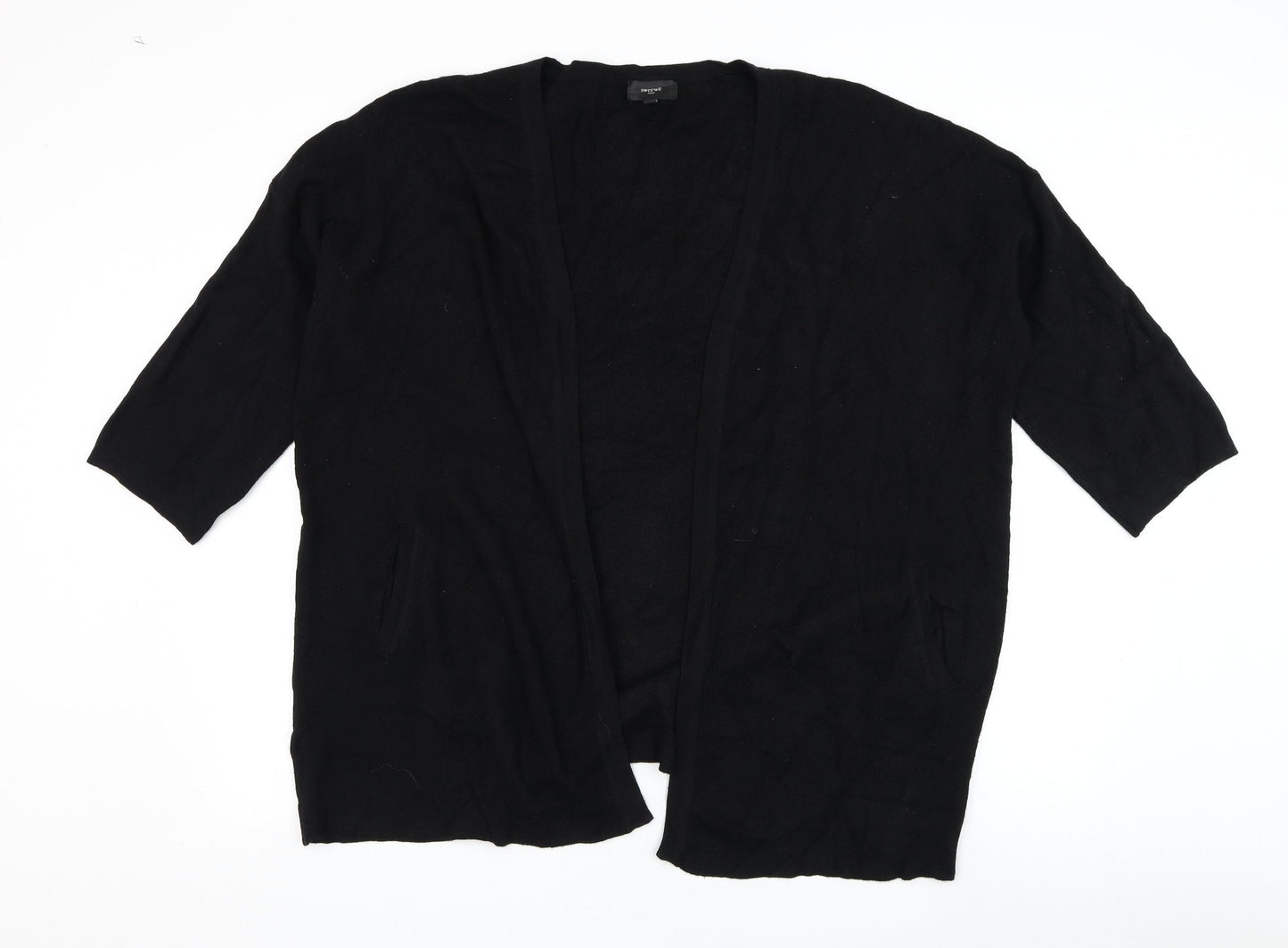 Womens UK Size M Sweewe Black Cardigan Jumper