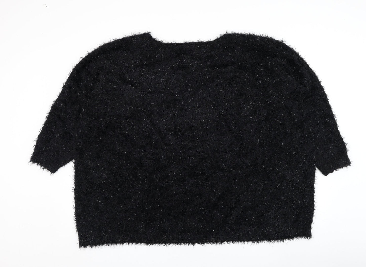 Womens UK Size 26 Yours Black Pullover Jumper