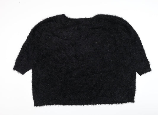 Womens UK Size 26 Yours Black Pullover Jumper