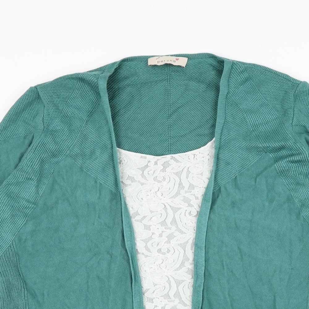 Womens UK Size 14 Marks and Spencer Green Cardigan Jumper