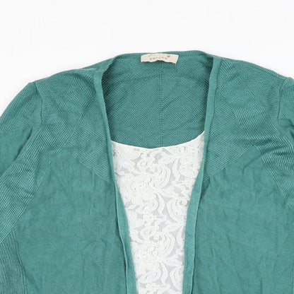 Womens UK Size 14 Marks and Spencer Green Cardigan Jumper