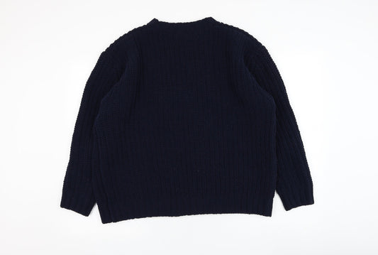 Womens UK Size M Debenhams Blue Pullover Jumper