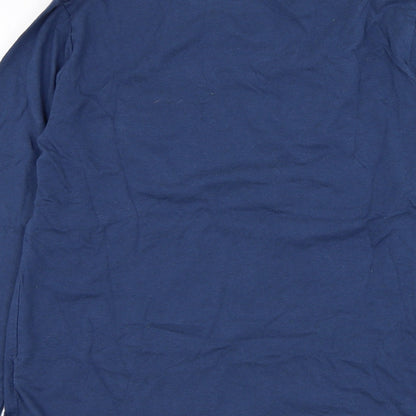 Gap Boys Blue  Cotton Basic T-Shirt Size 2XL Round Neck Pullover - Solar System