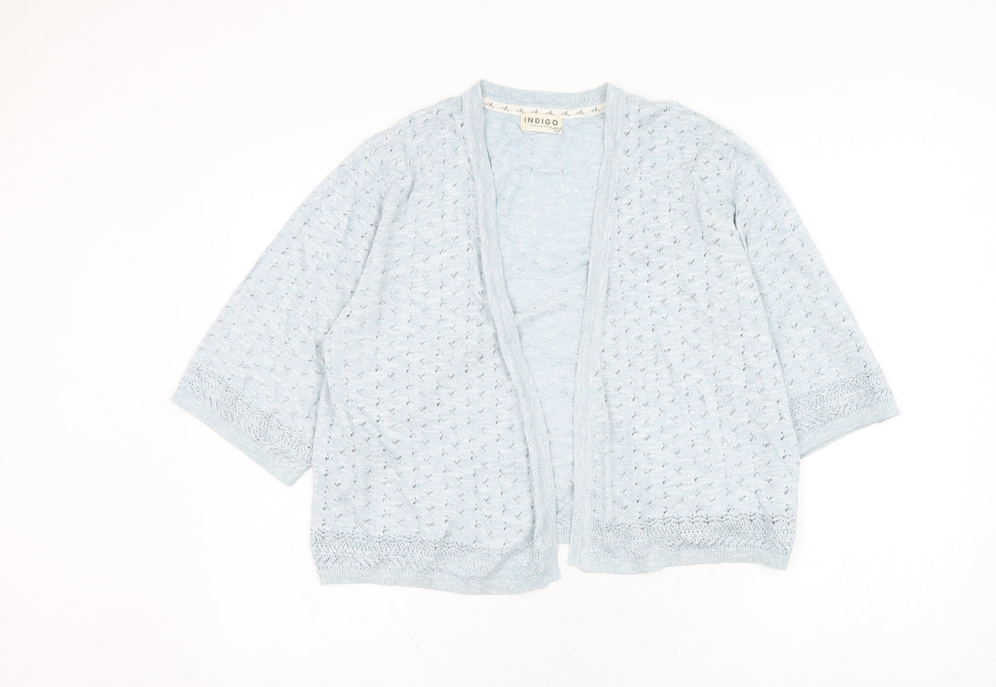 Womens UK Size 16 Marks and Spencer Blue Cardigan Jumper