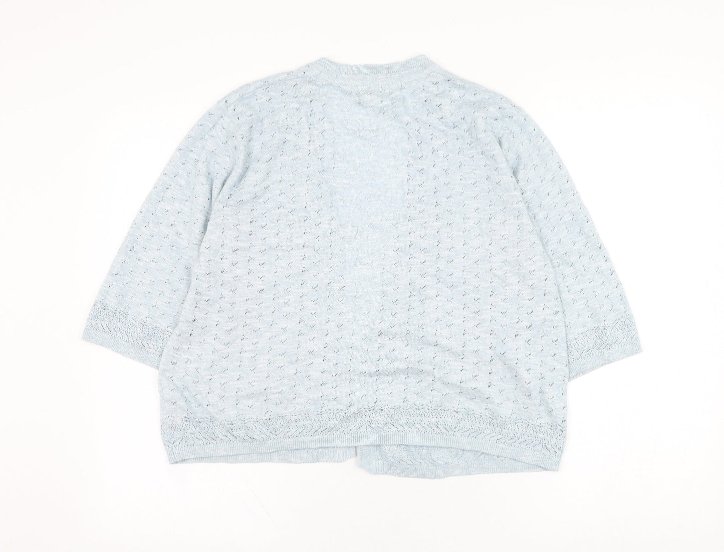 Womens UK Size 16 Marks and Spencer Blue Cardigan Jumper