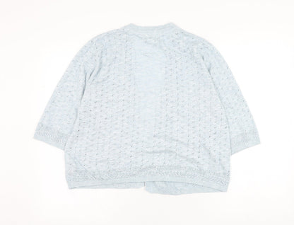 Womens UK Size 16 Marks and Spencer Blue Cardigan Jumper
