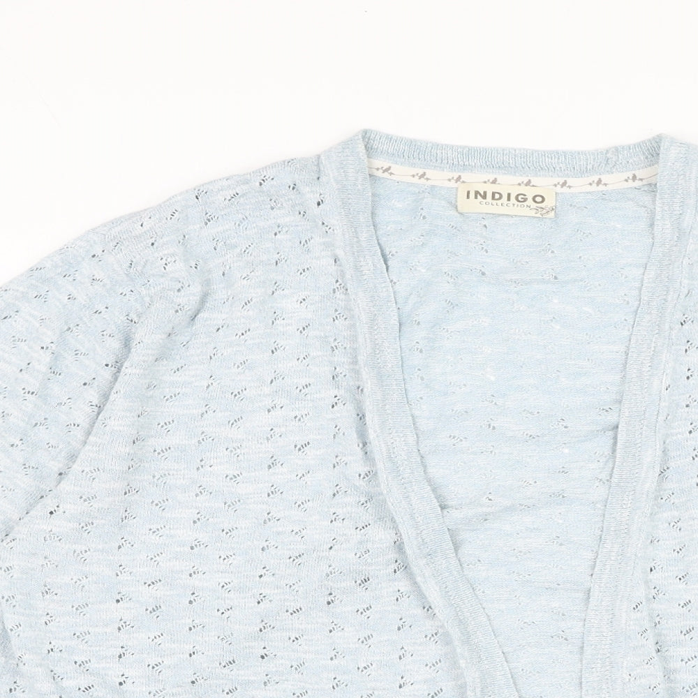 Womens UK Size 16 Marks and Spencer Blue Cardigan Jumper