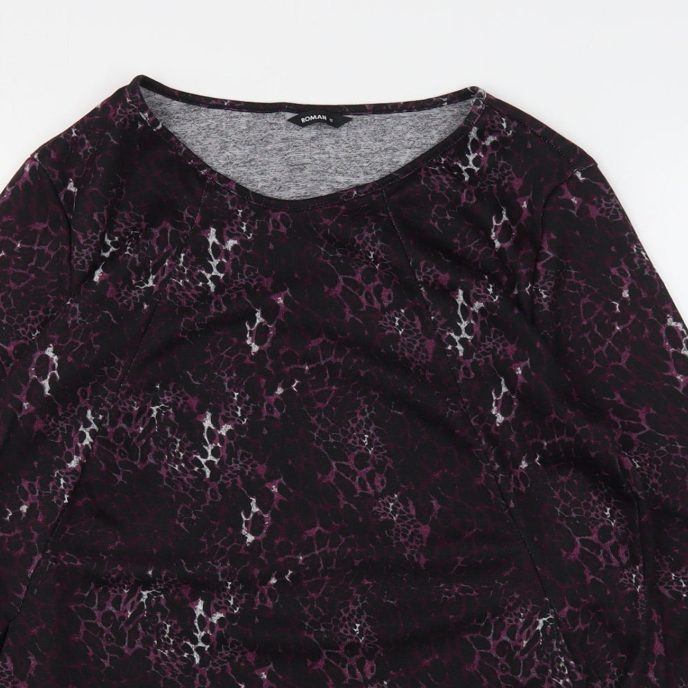 Womens UK Size 12 Roman Purple Pullover Jumper