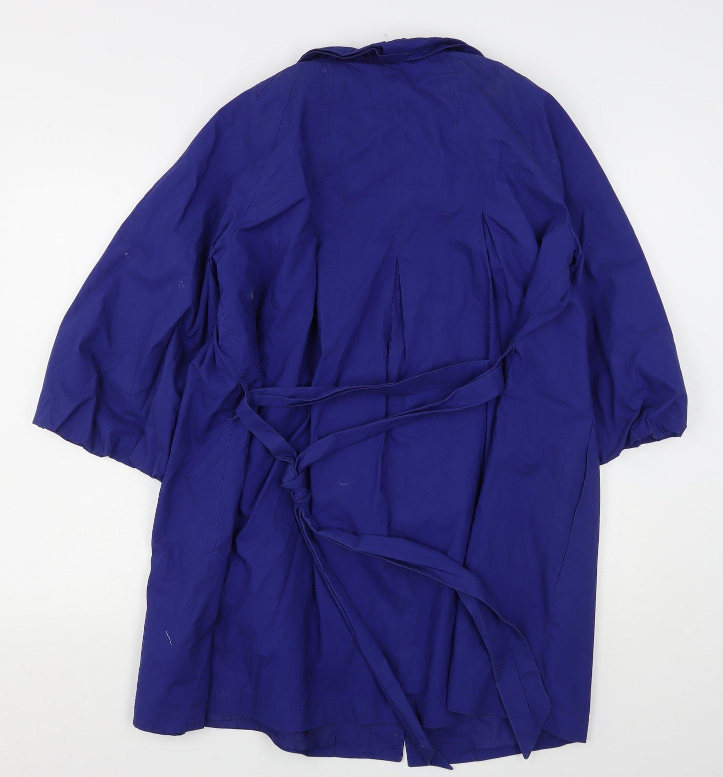 Womens UK Size 14 Marks and Spencer Blue Overcoat