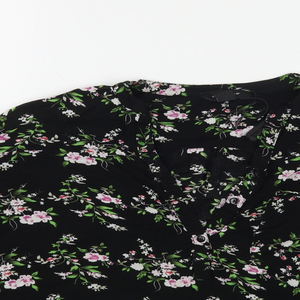 Womens UK Size 14 Atmosphere Black Basic Blouse