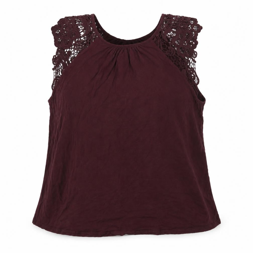 Womens UK Size M H&M Purple Basic Tank