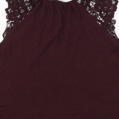 Womens UK Size M H&M Purple Basic Tank
