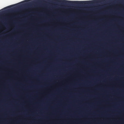 F&F Girls Blue  Cotton Pullover Jumper Size 3-6 Months
