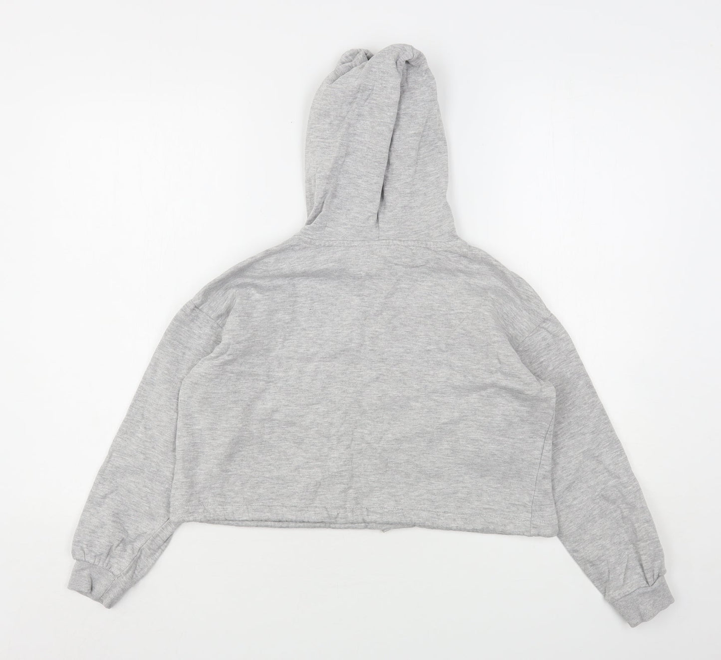 H&M Girls Grey  Cotton Pullover Hoodie Size 11-12 Years