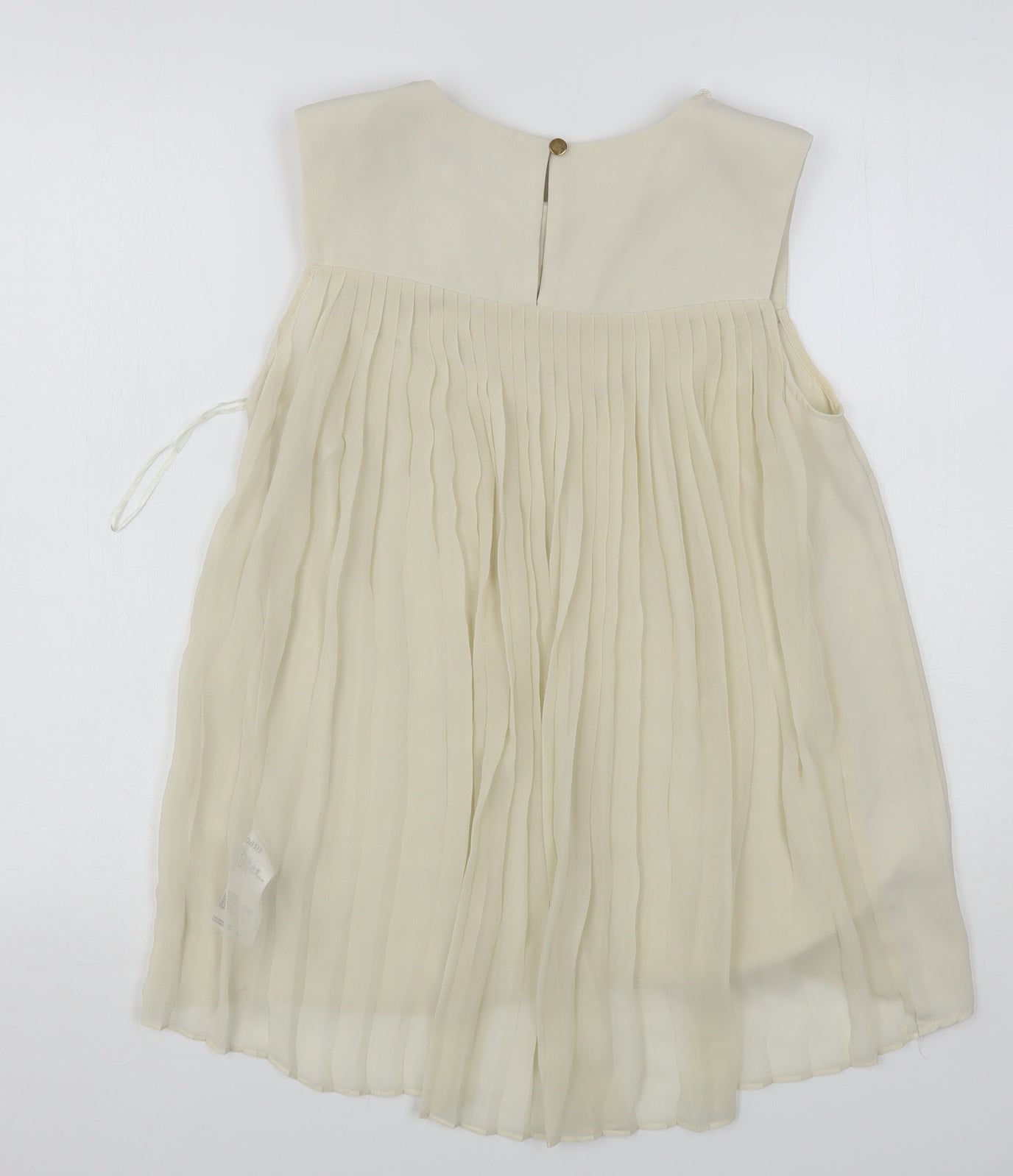 Womens UK Size 8 Oasis Beige Basic Blouse
