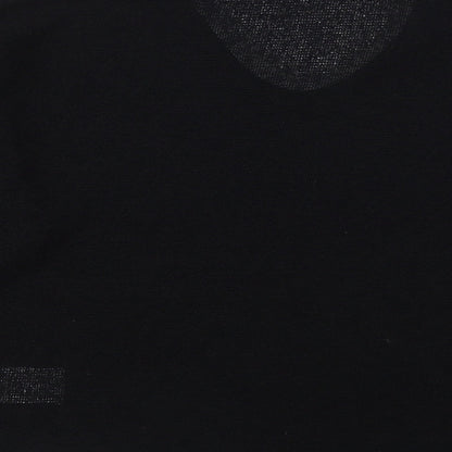 b.young Womens Black V-Neck  Viscose Pullover Jumper Size M