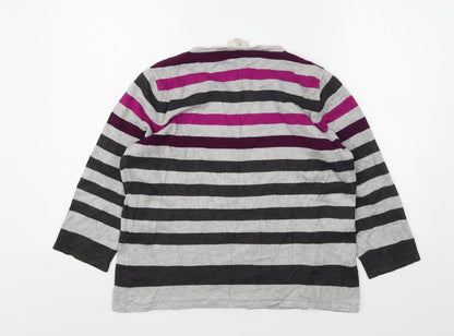 Womens UK Size L CC Multicoloured Pullover Jumper