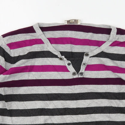 Womens UK Size L CC Multicoloured Pullover Jumper