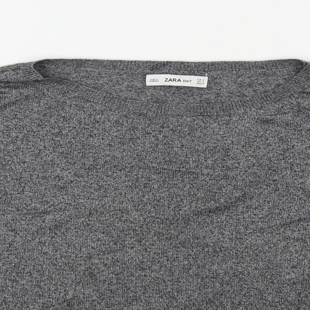 Womens UK Size M Zara Grey Pullover Jumper