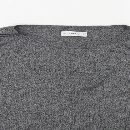 Womens UK Size M Zara Grey Pullover Jumper
