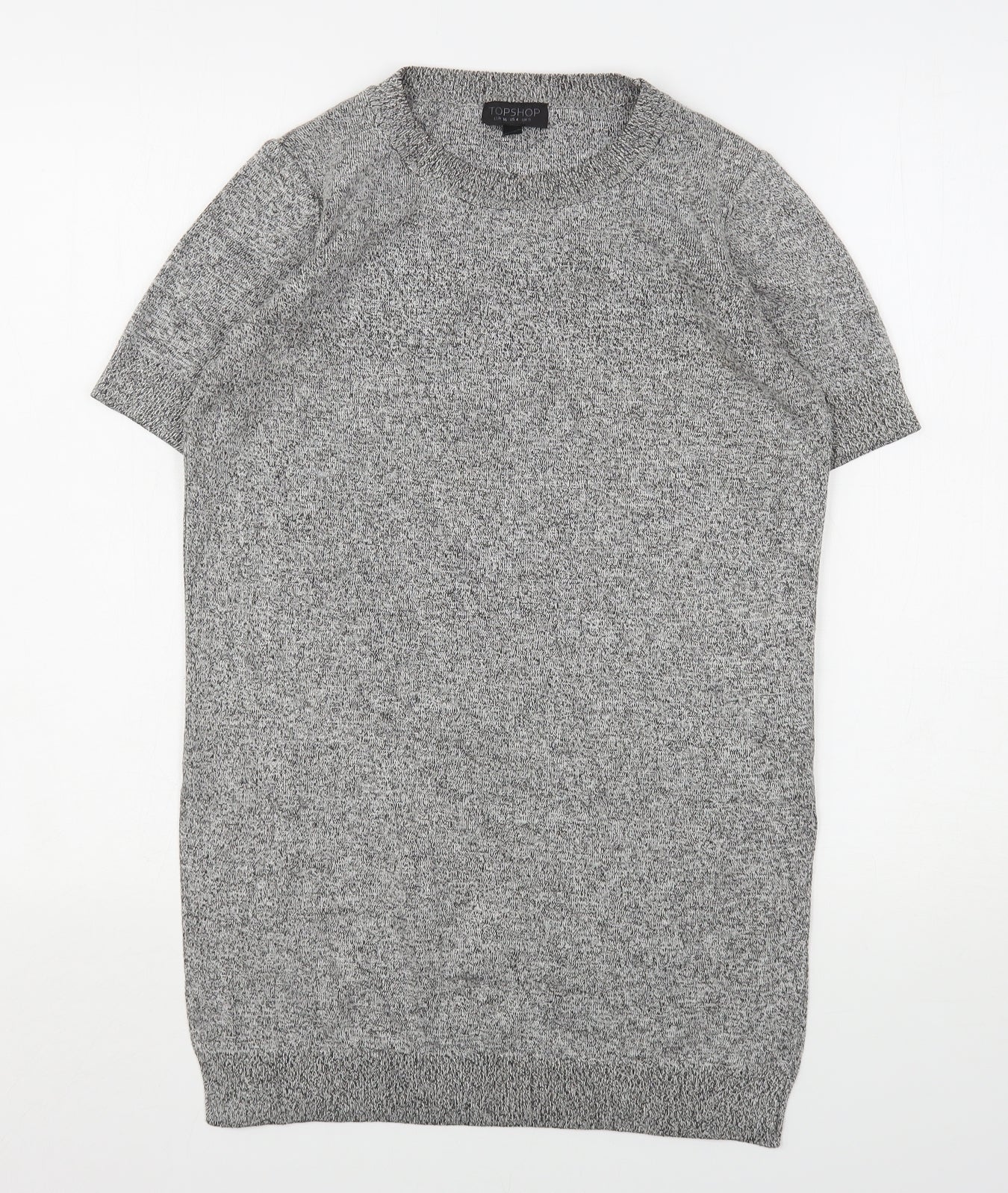 Womens UK Size 8 Topshop Grey Pullover Jumper
