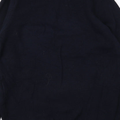 Livergy Womens Blue Round Neck  Acrylic Pullover Jumper Size M   - Christmas
