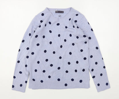 Womens UK Size 10 Marks and Spencer Blue Pullover Jumper