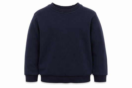George Boys Blue Crew Neck  Cotton Pullover Jumper Size 5-6 Years  Pullover