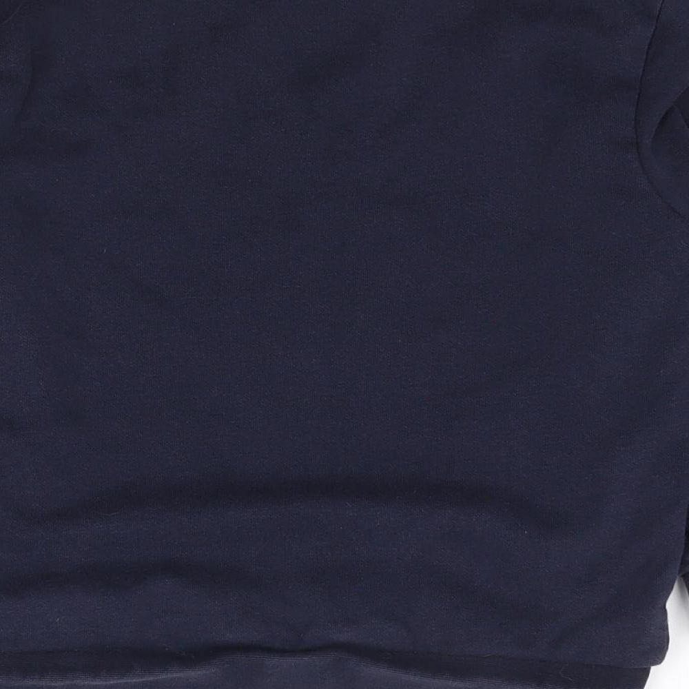 George Boys Blue Crew Neck  Cotton Pullover Jumper Size 5-6 Years  Pullover