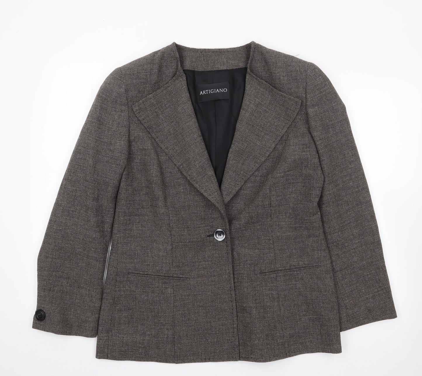 Womens UK Size M Artigiano Grey Jacket