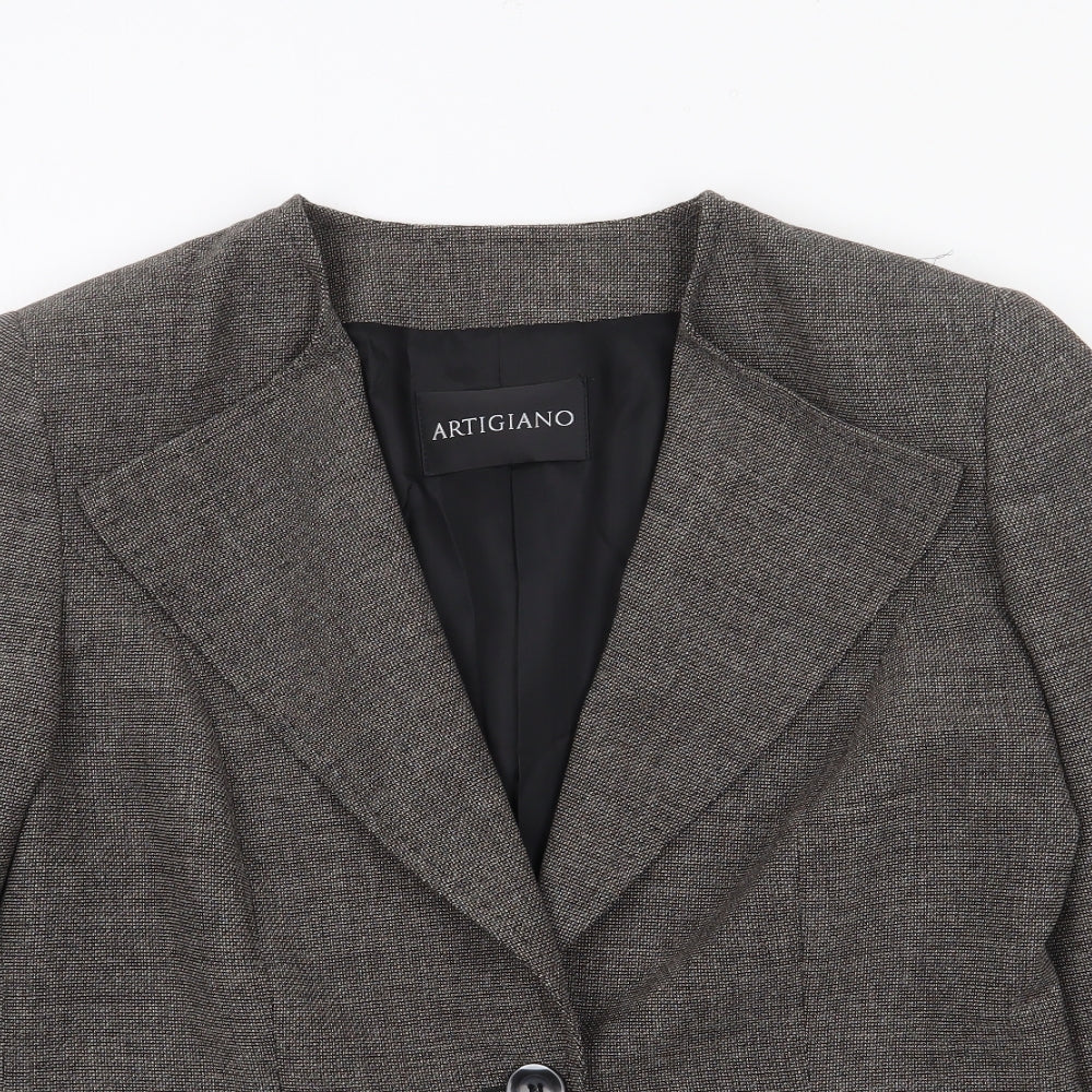 Womens UK Size M Artigiano Grey Jacket