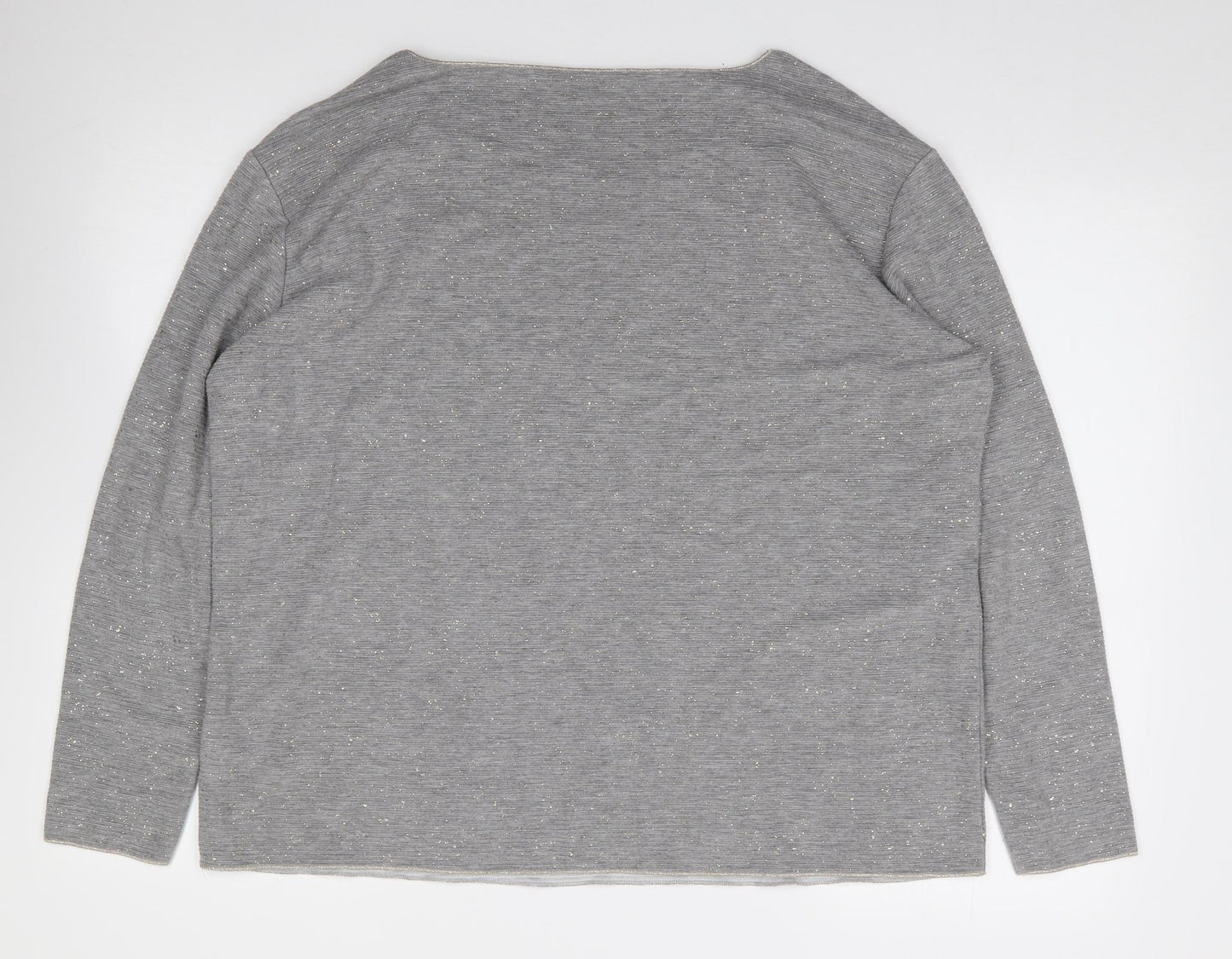 Womens UK Size 18 monari Grey Jersey T-Shirt